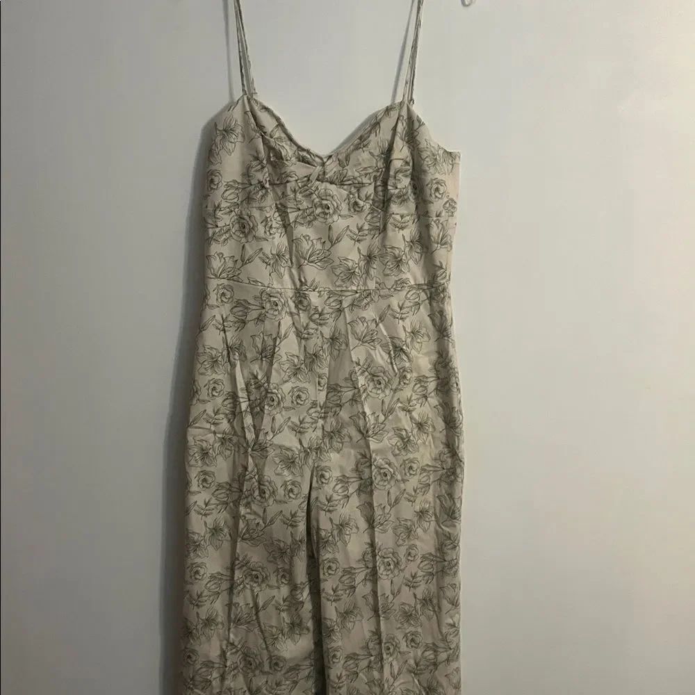 Gianni Bini Bright Eye Stone Green halter jumpsuit, size 10